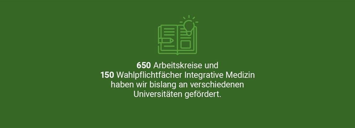 650 Arbeitskreise und 150 Wahlpflichtfächer Integrative Medizin hat die Carstens-Stiftung an verschiedenen Universitäten gefördert. 
